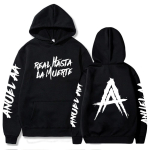 Anuel AA Real Hasta La Muerte Huppar Anuel AA R&auml;ppar Muusika Kaup Unisex Harajuku Pikkade varrukatega dressipluusid S black