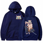 Uus Anime Hashibira Inosuke Tr&uuml;kiga Pullover Mood Naistele Meestele Pikkade Varrukatega Vabaaja Kapuutsiga Isiksusega Dressipluus 3XL