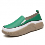 Naiste kingad Nahast tossud Naistele Mugavad Naiste vabaajajalatsid Mood Suured Loaferid Naistekingad 41