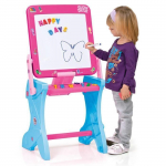 Hariduslik m&auml;nguasi - 3-&uuml;hes magnetiline stuudio - Roosa - Tahvel ja magnettahvel - T&auml;hed kaasas roosa