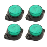 10 tk &uuml;mmargused LED-k&uuml;lje- ja gabariidituled 12V veekindlad &ndash; universaalne sobivus veoautole, haagisele, bussile, raskeveokile roheline