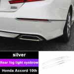 Honda Accord 10th X 2018-2022 ABS s&uuml;sinikkiust tagumise udutule laterna katte trimmi kaitseraua helkuri dekoratiivraam tarvikud h&otilde;be