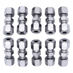 Keermed Piduritoru liitmikud 3/16 tolli 10 tk Liitmike valik Kompressioon Sobib 3/16-tollise toru 4,75 mm pidurile