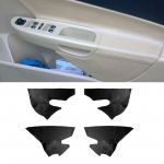 Pehmest mikrokiust nahast uksepaneeli k&auml;etoe kate VW Passat B6 jaoks 2006 2007 2008 2009 2010 Auto Styling Interj&ouml;&ouml;ri kaitse 2X Rear Black