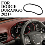 Carbon Fiber style inner Dashboard Frame Trim Cover for Dodge Durango -2024