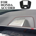 Carbon Fiber Style interior Dashboard Speaker Trim Cover For Honda Accord +