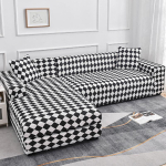 Tekstuuriga diivanikatted sektsioonsofa jaoks Pestavad venivad diivanikatted L-kujulised diivanikatted libisemisvastased m&ouml;&ouml;blikatted 1 tk Medium(145-185cm)1pc gray