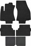 Dywaniki samochodowe gumowe do: Opel Zafira A minivan 7 osobowy (1999-2005) - czarne, dopasowane