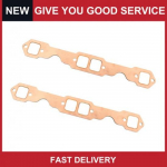 2 tk pakis Chevy 327 305 350 mootori v&auml;ljalasketorustiku tihend Ruudukujuline port