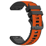 22/26mm Nahast+Silikoonist Rihm Garmin Fenix 8 47mm 51mm 7 7X 6 6X 5 5X Plus Enduro 3 Tactix 9 Forerunner 965 955 970 jaoks 22mm oranž