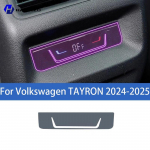 For Volkswagen TAYRON 2024-2025 Car interior center console protective sticker interior decorative strip TPU protective sticker Right-hand drive