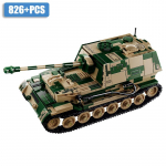 Teise maailmas&otilde;ja s&otilde;jaline Jagdpanzer TIGER/P Tankih&auml;vitaja Mudel Ehitusklotsid Tellised WW2 Soomusauto M&auml;nguasjad Lastele Kingitused