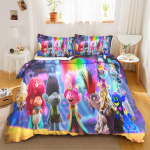 Trollid Anime Kodu Magamistuba Tekk P&otilde;hjamaade pol&uuml;estermaterjal sobib lastele ja t&auml;iskasvanutele 3-osaline komplekt AU Single(140*210cm)3pcs
