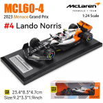 CCA MSZ 1:24 3. seeria 2023 McLaren F1 Team MCL60 4# Lando Norris 81# Oscar Piastri metallauto mudel m&auml;nguasjade seeria kollektsioon kingitus