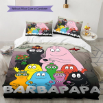 Barbapapa perev&otilde;itlusmustriga voodipesukomplekt Tekikott Padjap&uuml;&uuml;r Kodukaunistus Kingitus (1 * tekikott + 3 * padjap&uuml;&uuml;r, ilma t&auml;idiseta) 140x200cm