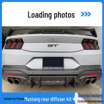 2024 Ford Mustang Tagumine difuusor ja spoiler: Ideaalne huulte modelleerimiseks B version matte black