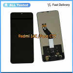 LCD-ekraani ja digiteerija t&auml;ielik koostisosa Redmi 14C Poco C75 jaoks