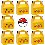 Pokemon Peotarbed S&uuml;nnip&auml;evapeo Kaunistused Pikachu Paberist Kingikotid K&auml;epidemega Kommikarp Beebipidu Lastele Tarvikud Kingitused 16 pieces