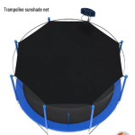P&auml;ikesekaitsev&otilde;rk batuutidele - P&auml;ikesekaitse ja soojusisolatsioonikangas Trampoline Sunshade Net - 6ft - 6 Poles