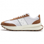 Li Ning Cushioning Slip Resistant Low top Casual Running Shoes Unisex White Brown AZGU081-8 40
