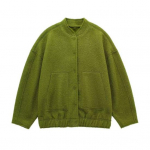 Naiste s&uuml;gistalvine pesapallijope krae pikkade varrukatega varjatud n&ouml;&ouml;bid vabaaja jakk, suured taskud, &uuml;hev&auml;rviline jakk mantel S