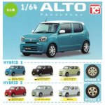 Suzuki Alto kollektsioon x T&auml;ielik komplekt 6 Gachapon kapselm&auml;nguasja 1/64 t&uuml;&uuml;pi,