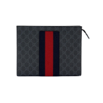 Gucci Signature Logo Stripe Web T&otilde;mblukuga L&otilde;uend Sidur Meeste sidur Must Hall 475316-KHN4C-1095 Basic Set (Bag+Dust Bag)