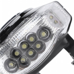 AT-60V Angel Eyes LCD Valguskiiruse N&auml;idik Aku Sarv Prožektor Esitulede L&uuml;liti V&otilde;ti Citycoco Elektrirolleri jaoks must