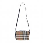 Burberry Classic Check Color Block T&otilde;mblukuga Nahast Crossbody &Otilde;lakott Unisex kotid Kase-Pruun 80844961 Basic Set (Bag+Dust Bag)