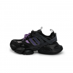 Adidas XLG RUNNER DELUXE Abrasion Resistant Slip Resistant Low top Running Shoes Unisex Black Purple JR3086(Team826-) 38⅔