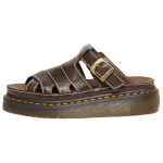 dr. Martens Unisex Maxxy Slide Rogue Nahast Pruunid Slip-On Sandaalid 40529200 37