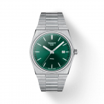 Tissot Roostevabast Terasest Rohelise Kettaga Meeste Moodne K&auml;ekell T137.410.11.091.00 roheline