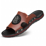 Suurused 39~49 Ehtne Nahk Vasikanahk Tikitud Sussid Rannasandaalid Suvised Disaineri Klapid Kingad Meestele Luksuslikud Kingad 39