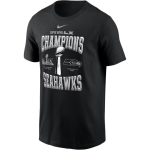 Nike Nfl Seattle Seahawks Super Bowl Lx Meistrite Karikas Kollektsioon Puuvillane &Uuml;mmarguse Kaelusega L&uuml;hikeste Varrukatega T-s&auml;rk Meeste pealisr&otilde;ivad N19900A78Z-0MZ M black