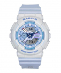 Casio Baby-G Analoog-Digitaalne Vaikrihm Sinine Tihikvarts BA-110PD-2A 100M Naiste K&auml;ekell taevasinine v&auml;rv