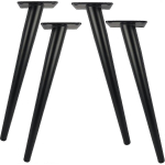 4 tk 30 cm pikkused metallist lauajalad moodsate m&ouml;&ouml;blikappide, kummutite, kirjutuslaudade, toolide, ottomaniide asendamiseks M&ouml;&ouml;blitoed 800 kg kandev&otilde;imega - PJ