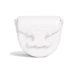 Celine Besace Cuir Triomphe Sile vasikanahast sadulakott Naiste sadulakott Valge 10J303DPQ-01BC Basic Set (Bag+Dust Bag)