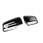 Must tahavaatepeegli kate Mercedes-Benz W176 W246 W212 W204 C117 W221 C218 a B C E S CLA GLA GLK klassile Auto tarvik Glossy black-Left must