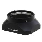 Haoge LH-M47B Metal Lens Hood Shade for Olympus M.ZUIKO Digital 12mm f/2 Lens Black black