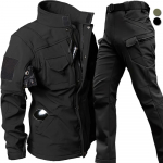Tuulekindel veekindel biker kost&uuml;&uuml;m meeste jope p&uuml;ksid komplektid talvehai nahast Soft Shell &uuml;htlane soojad fliismantlid S must