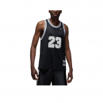 Jordan Essentials SS25 Mugav Pehme Nahas&otilde;bralik T-s&auml;rk Meeste &uuml;laosad Must Valge HF9375-010 XL