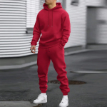 Meeste Vabaaja Spordi &Uuml;hev&auml;rviline Kapuutsiga Dressipluus Pullover, Pikkade Varrukatega P&uuml;kste Komplekt S