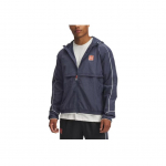 Under Armour Storm SS25 Run 96 Mugav Moodne Mitmek&uuml;lgne Pikkade Varrukatega Jakk Meeste Jakk Vihmahall Tumepruun Valge-Kvarts 1389825-044 2XL