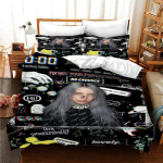 3D prinditud Billie Eilish voodipesukomplekt &Uuml;he-/Twin-/Full-/Queen-/King-suuruses T&auml;iskasvanute magamistoa tekikatted Anime kingitus 135x200cm