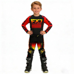 motokrossi laste komplekt MX s&auml;rk ja p&uuml;ksid lastele laste Komplekt punane Dirt Bike MTB DH UTV Enduro varustuse komplekt Off Road noorte v&otilde;idus&otilde;idu&uuml;likond YS-20 (15-19KG) must