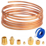 72-tolline vasktoru ja keermestatud osade komplekt Vask Vasktoru Paigalduskomplekt liitmikega 1/8 l&auml;bim&otilde;&otilde;t kuld