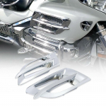 Mootorratta Kroomitud Vasak Parem Voolundikatte Aktsentv&otilde;red Honda Goldwing GL1800 2001-2011 jaoks
