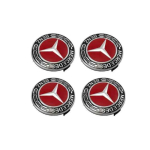 Mercedes 75mm Must Sulamist Velje Keskkatete Komplekt 4 tk - Sobib A B C E S M ML CLA GLA G Klassi 1714000025