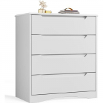 4 sahtliga &ouml;&ouml;kapp BEALIFE - Valge - Kaasaegne skandinaavia stiil - 71 x 40 x 82 cm
