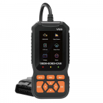 Professionaalne V520 OBD2 skanner &ndash; T&auml;iustatud auto diagnostikavahend reaalajas andmete, mootoritule kustutamise, ABS/SRS-i skannimise, hapnikusensori ja aku testiga must